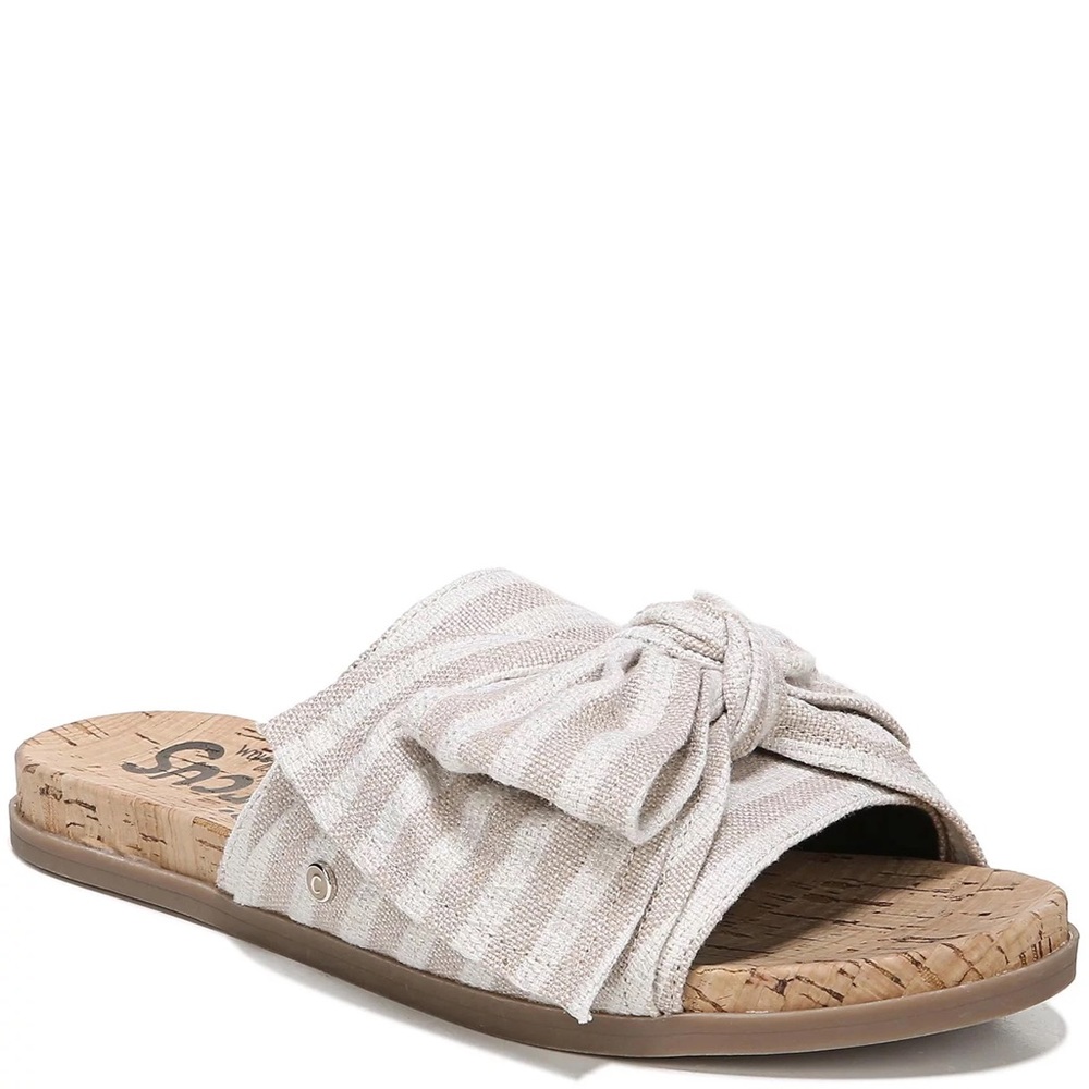 Sam Edelman // Beige Bow Slides Sandal